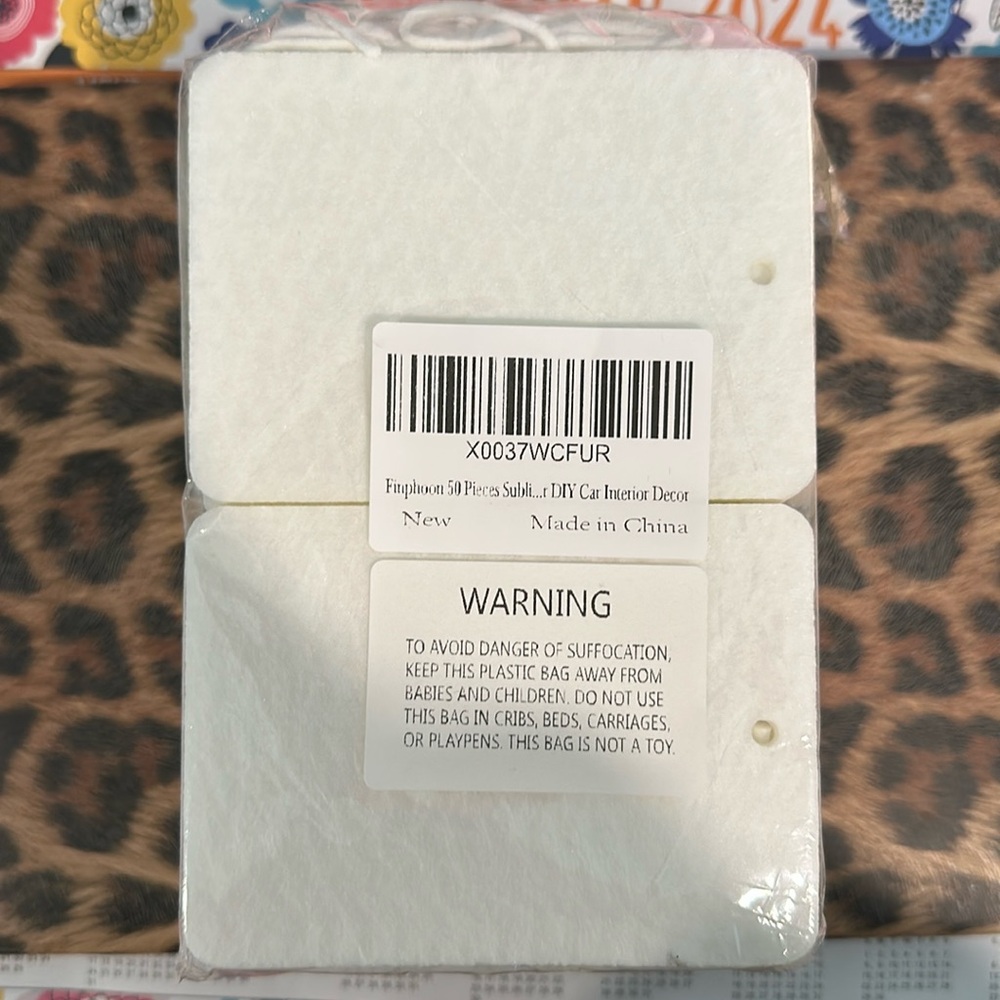 50 Pack Car Air Freshener Sublimation Blanks